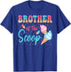Brother Of The Scoop Ice Cream Gender Reveal Baby Shower T-Shirt - T-Shirt | Royal