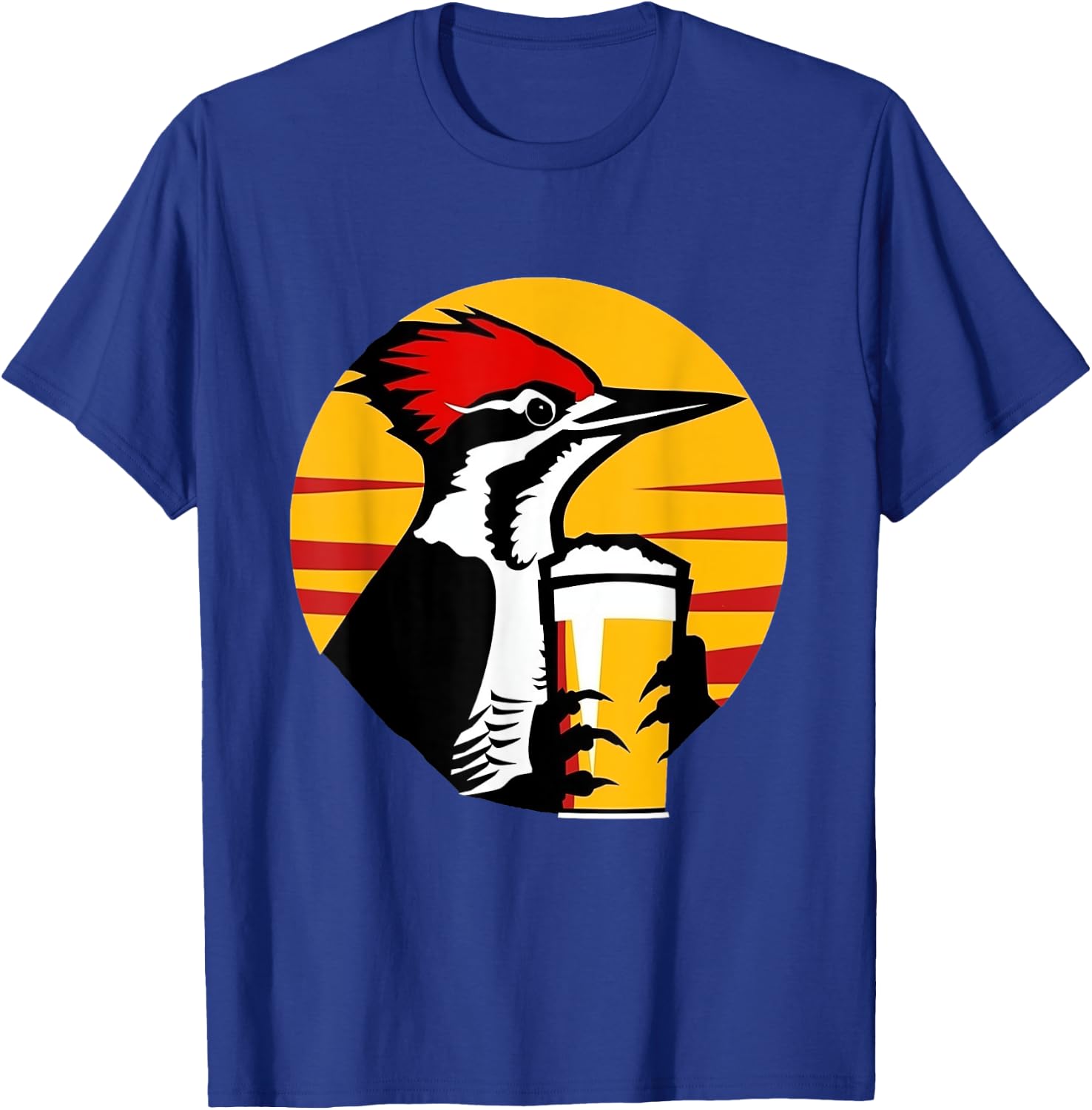 Schluckspecht an Herrentag - Specht an Vatertag trinkt Bier T-Shirt - T-Shirt | Royal
