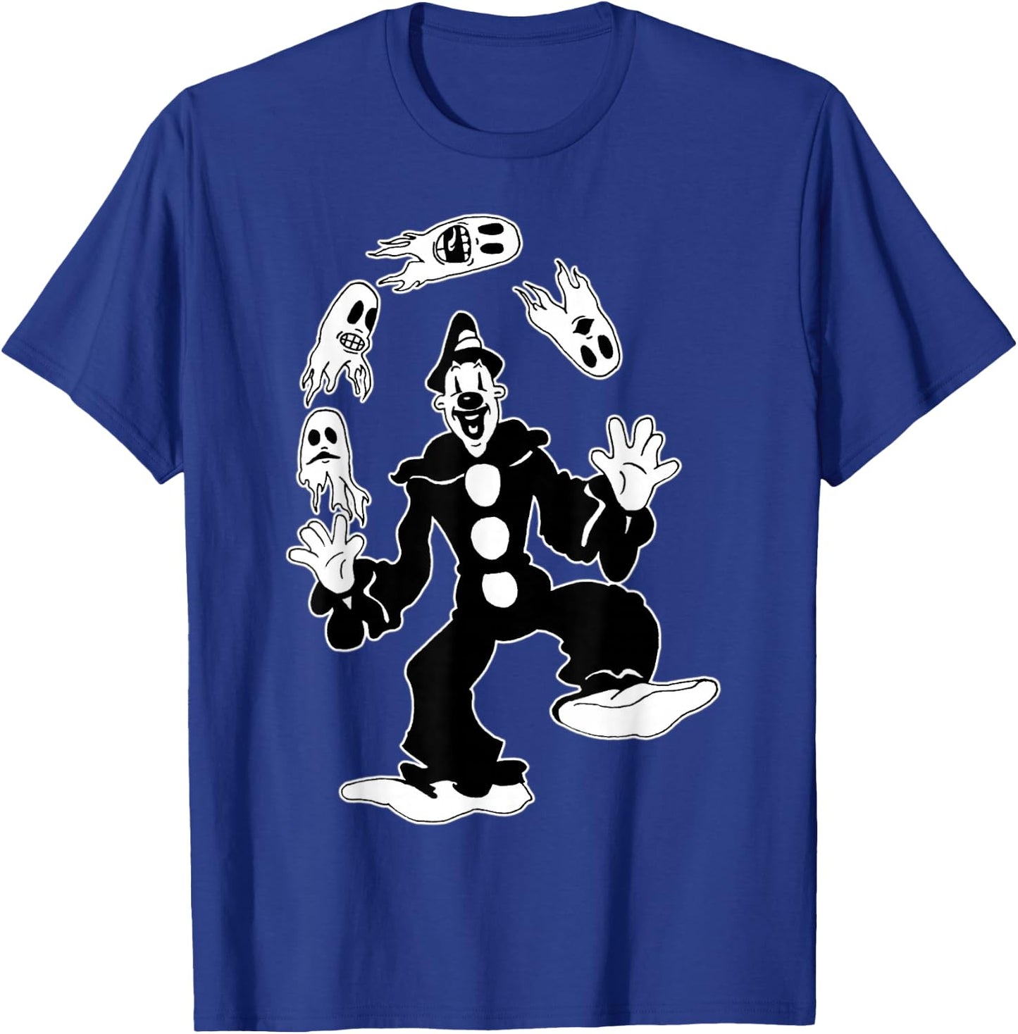 Koko the Clown Juggling Ghosts T-Shirt - T-Shirt | Royal