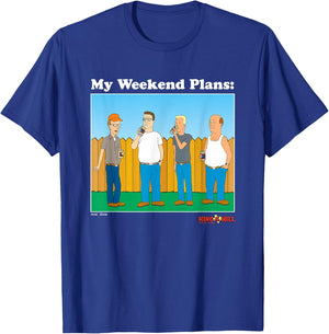 King Of The Hill My Weekend Plans Group Shot T-Shirt - T-Shirt | Royal