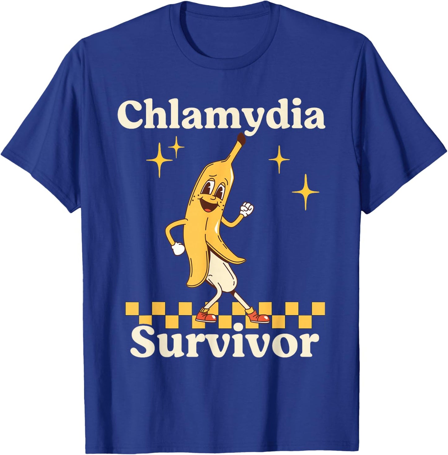 Funny Banana Chlamydia Survivor T-Shirt - T-Shirt | Royal
