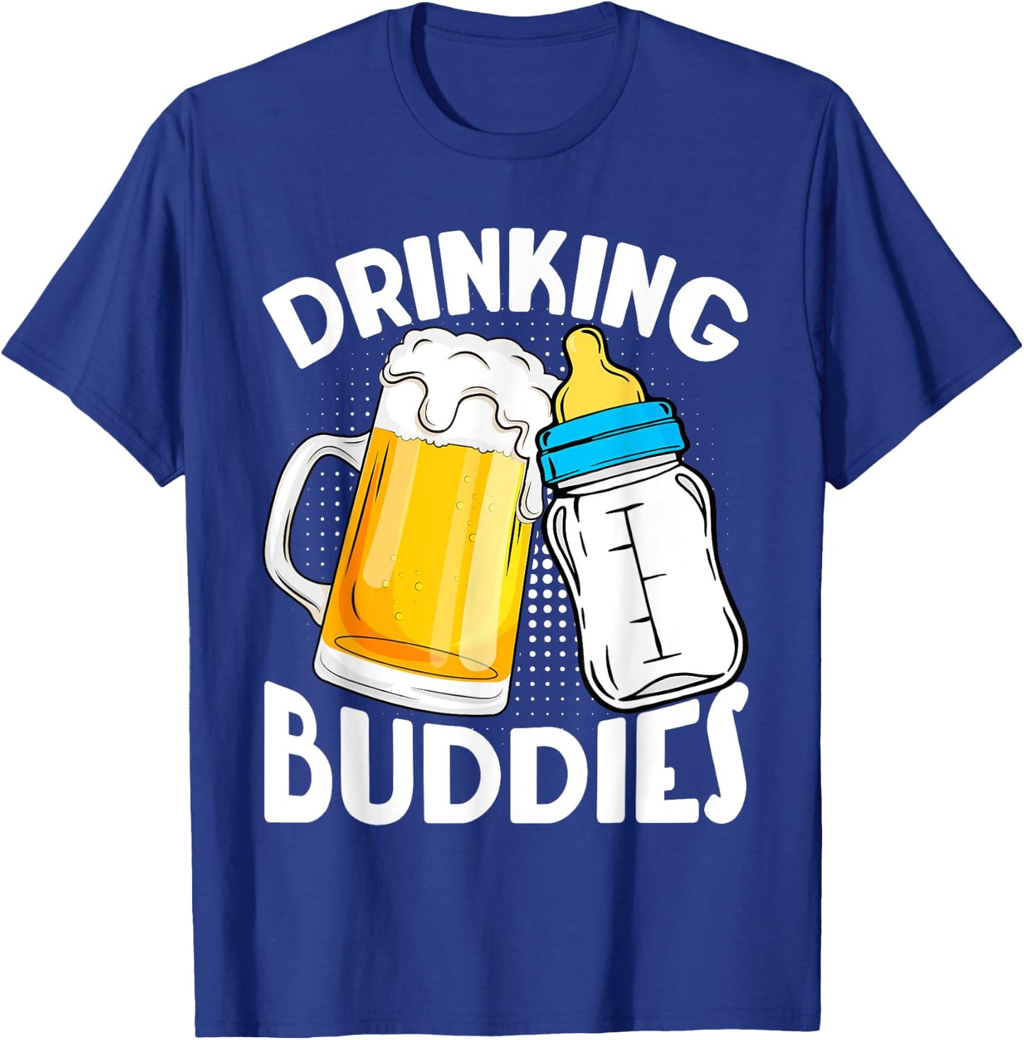 Beer Drinking Buddies Dad Son Daughter Fist Father's Day T-Shirt - T-Shirt | Royal