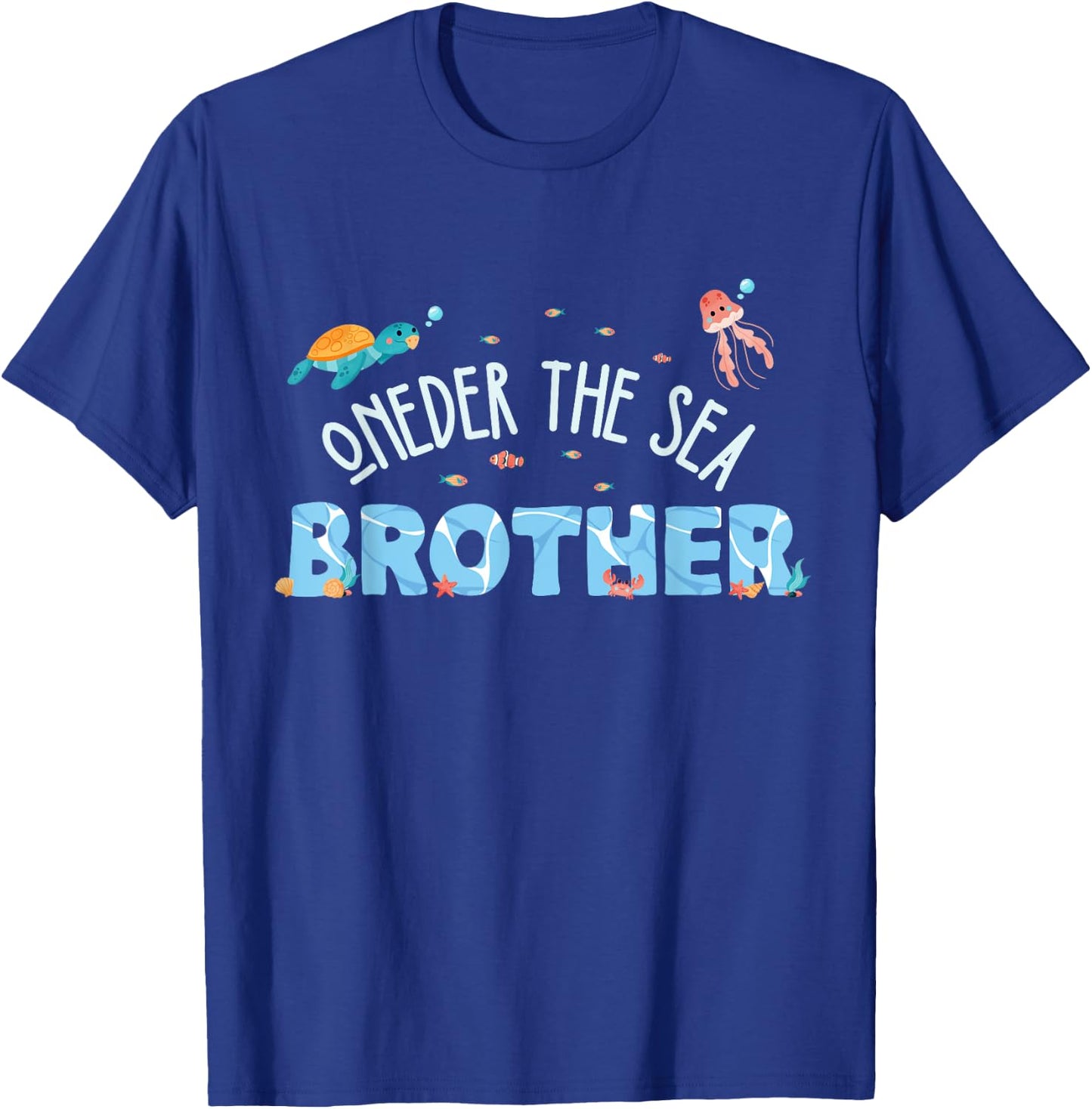 Under Sea Brother Birthday Girl Boy Matching Family Party T-Shirt - T-Shirt | Royal