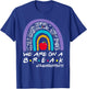 Rainbow We Are On A Break Teacher Off Duty Summer Vacation T-Shirt - T-Shirt | Royal
