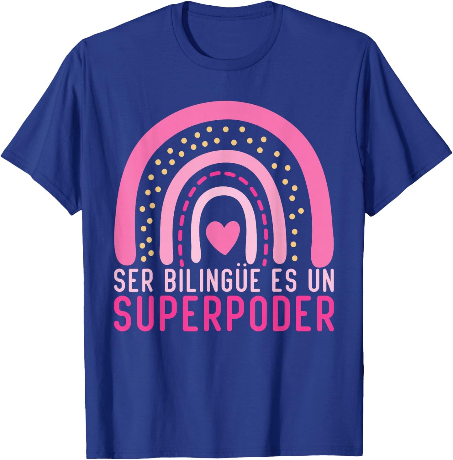 Ser bilingue es un superpoder Spanish Teacher esl Teacher T-Shirt - T-Shirt | Royal