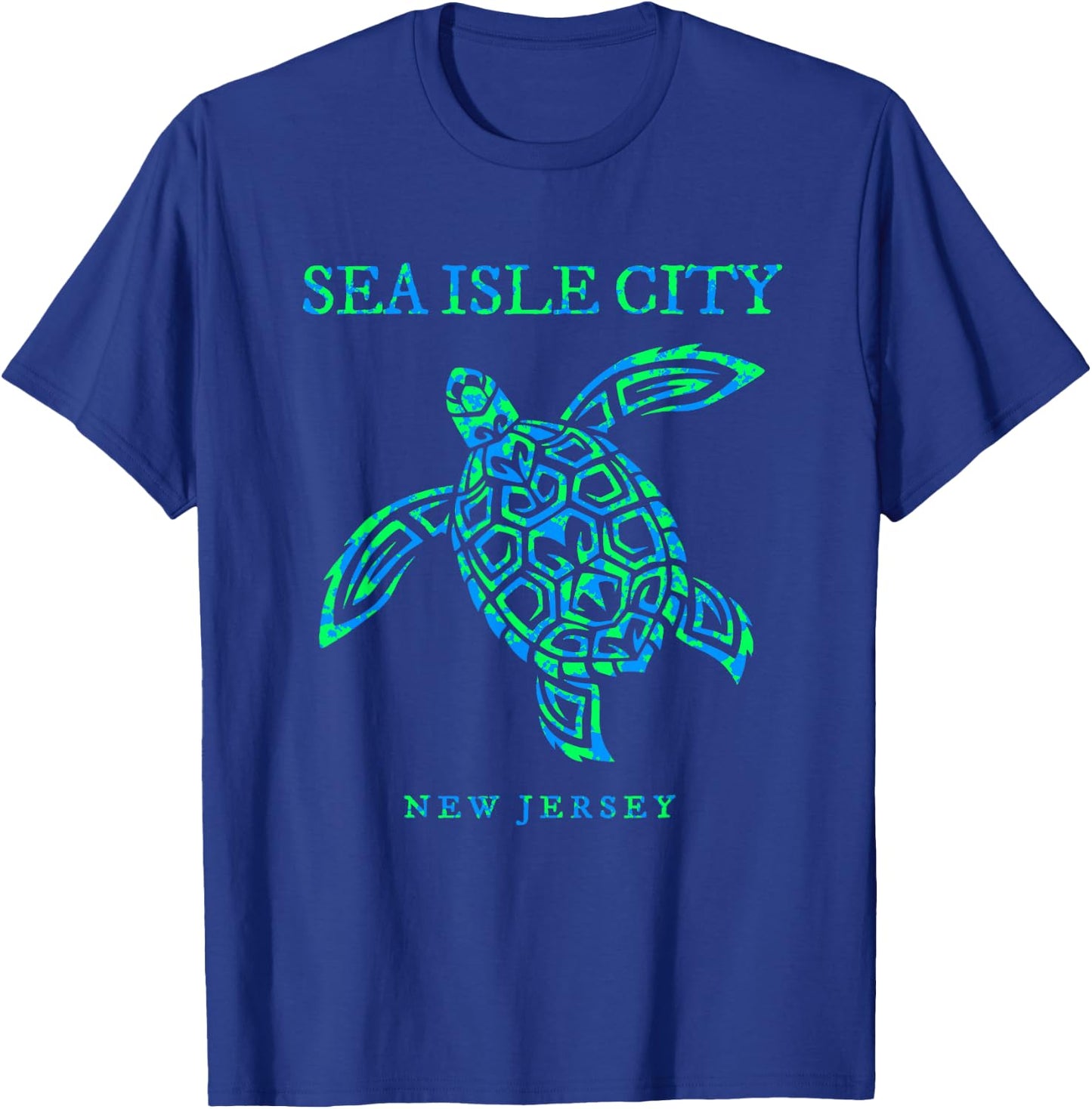 Sea Isle City New Jersey Sea Turtle Boys Girls Toddler T-Shirt - T-Shirt | Royal