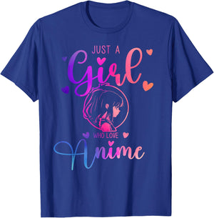 Just a Girl Who Loves Anime Dress and Kids T-Shirt - T-Shirt | Royal