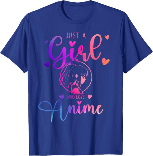 Just a Girl Who Loves Anime Dress and Kids T-Shirt - T-Shirt | Royal