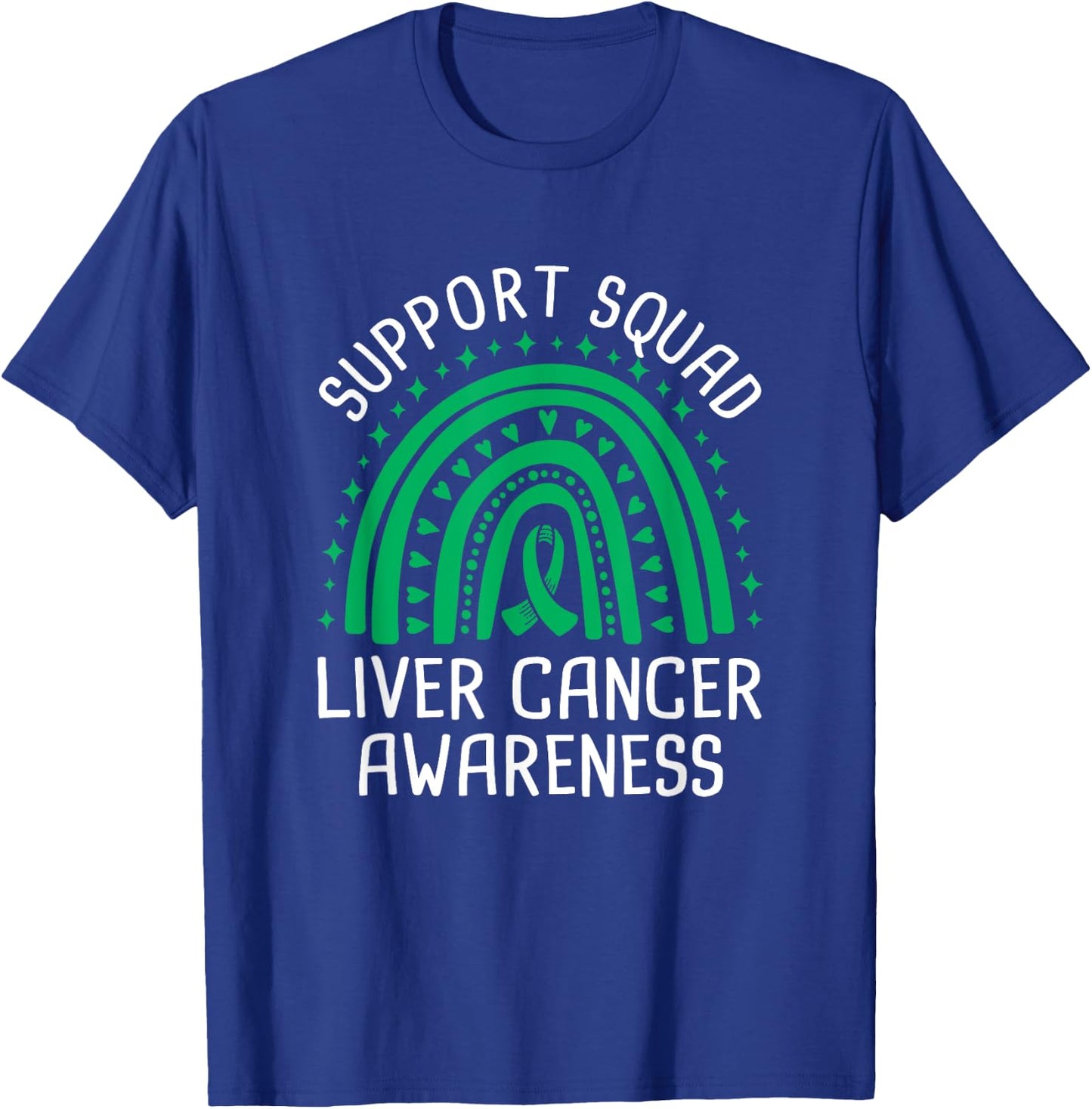 Support Squad Liver Cancer Awareness T-Shirt - T-Shirt | Royal