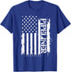 Pipeliner United States Distressed w US Flag T-Shirt - T-Shirt | Royal