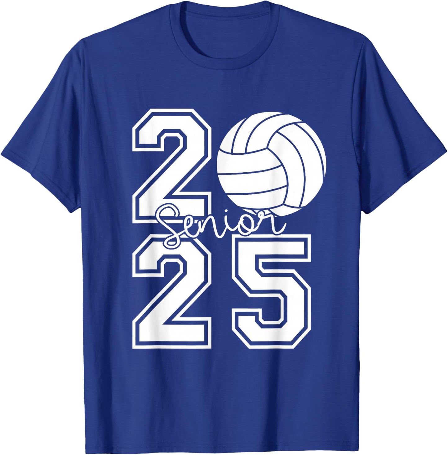 Class Of 2025 Volleyball Graduation Class Of 2025 Senior T-Shirt - T-Shirt | Royal