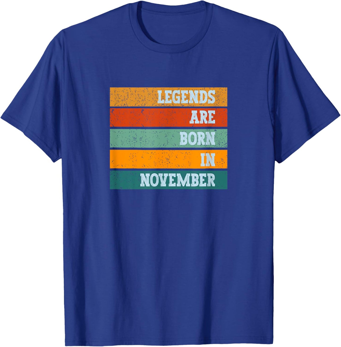 Vintage Legends Are Born In November T-Shirt - T-Shirt | Royal