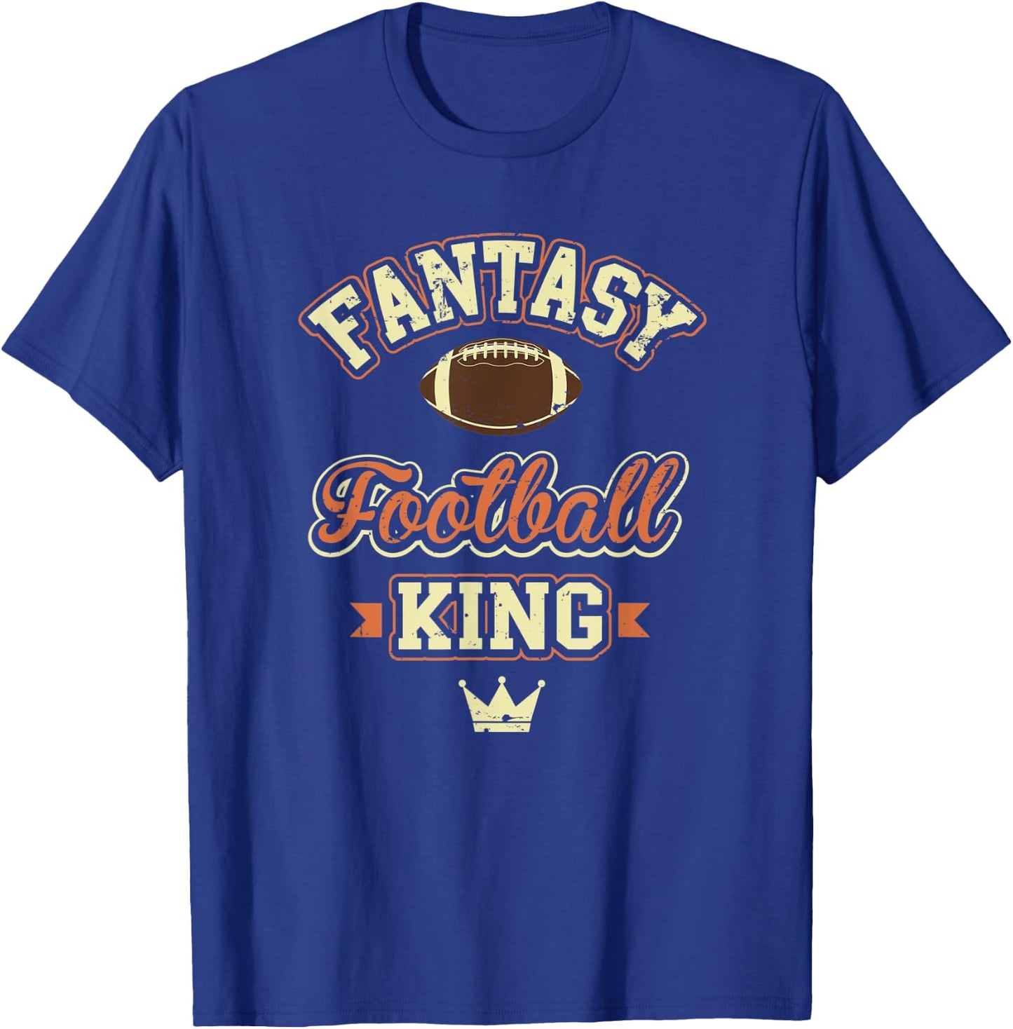 Fantasy Football King PPR League Champion Legend Draft Party T-Shirt - T-Shirt | Royal