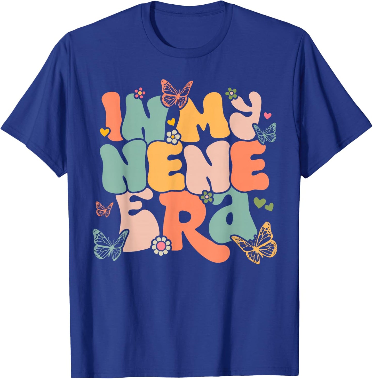 Retro Groovy In My Nene Era Mother's Day T-Shirt - T-Shirt | Royal