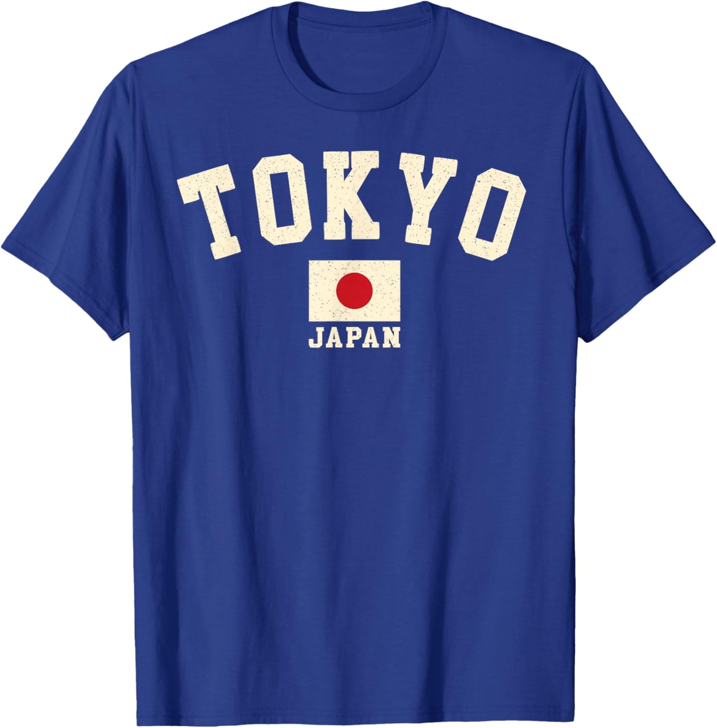Vintage Tokyo Japan Japanese Flag Souvenir Retro Graphic T-Shirt - T-Shirt | Royal