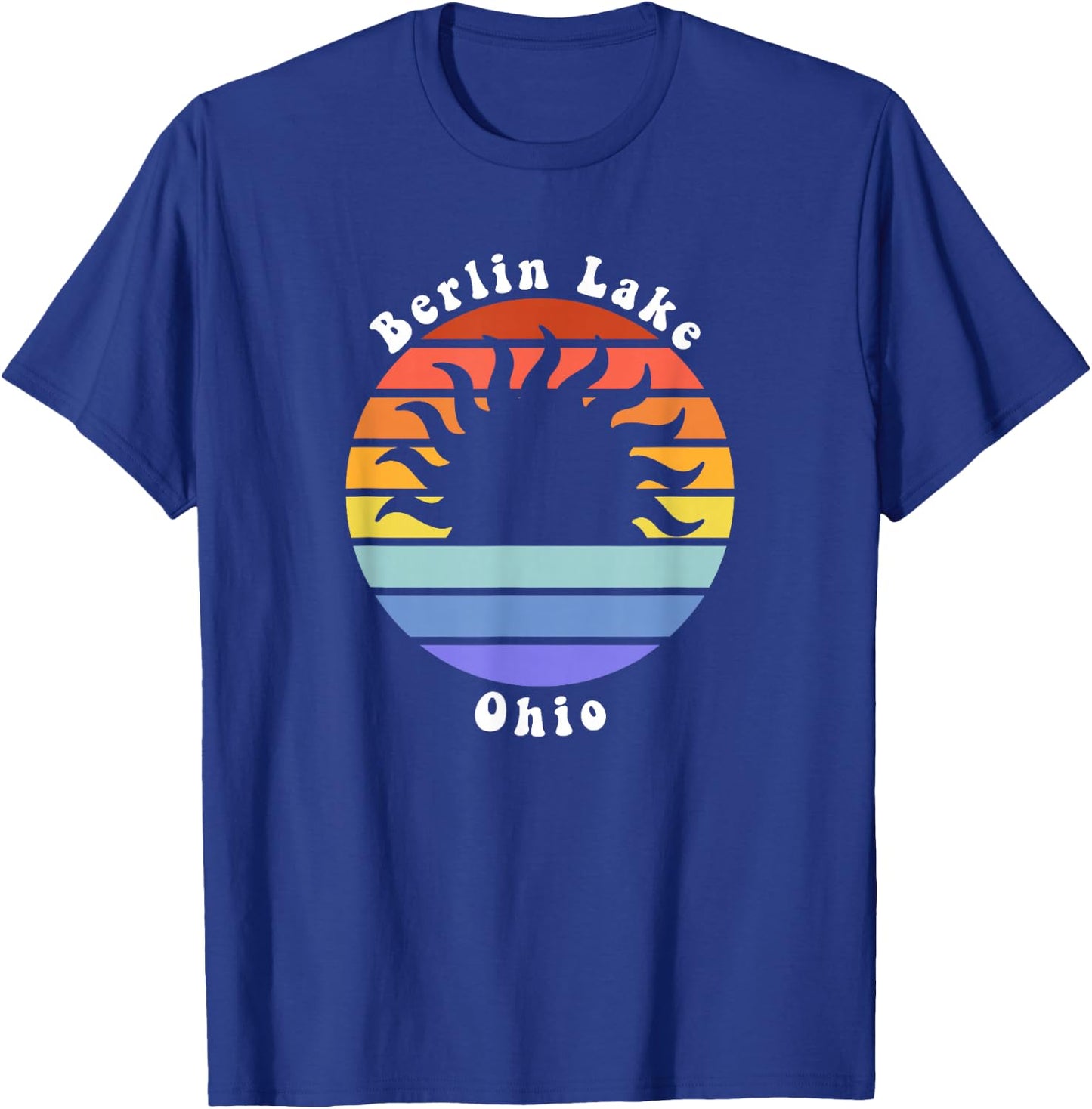 Berlin Lake Ohio OH Sunset Souvenir Vacation T-Shirt - T-Shirt | Royal
