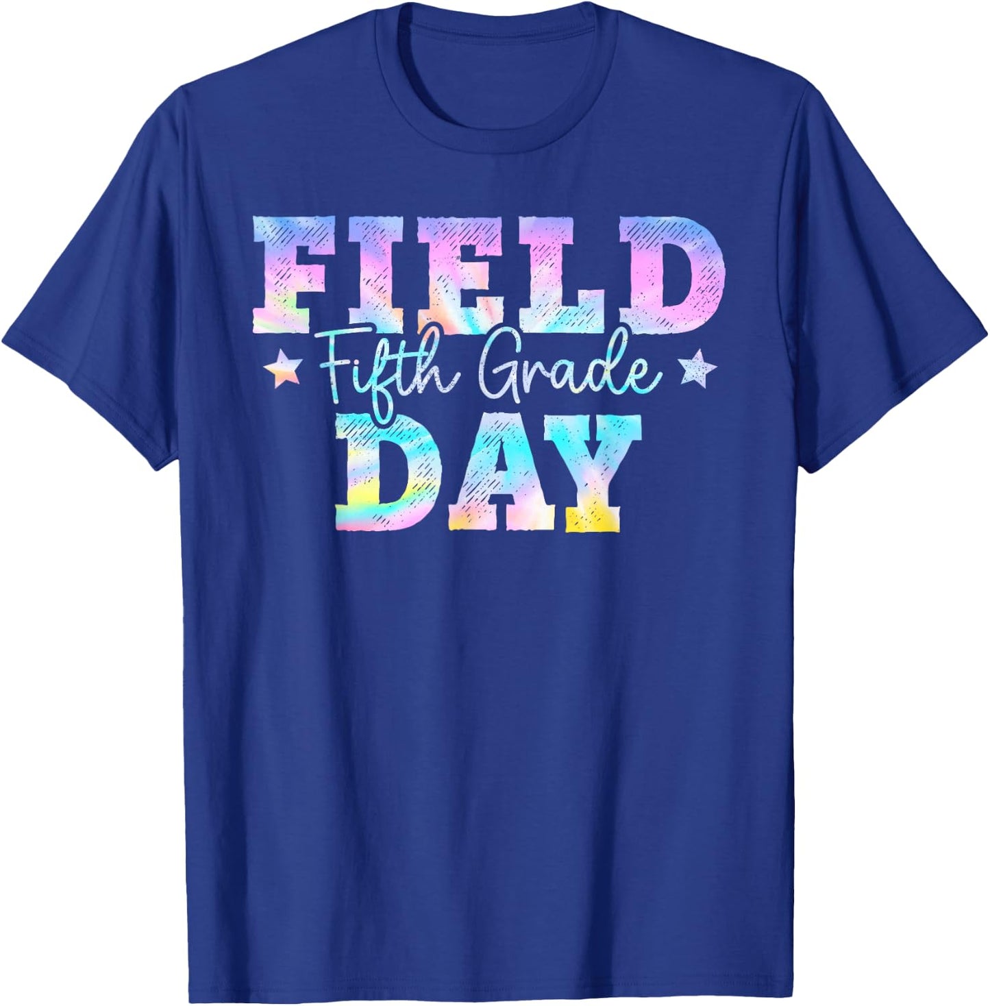 5th Grade Field Day 2024 Fifth Grade Tie dye Teacher Student T-Shirt - T-Shirt | Royal