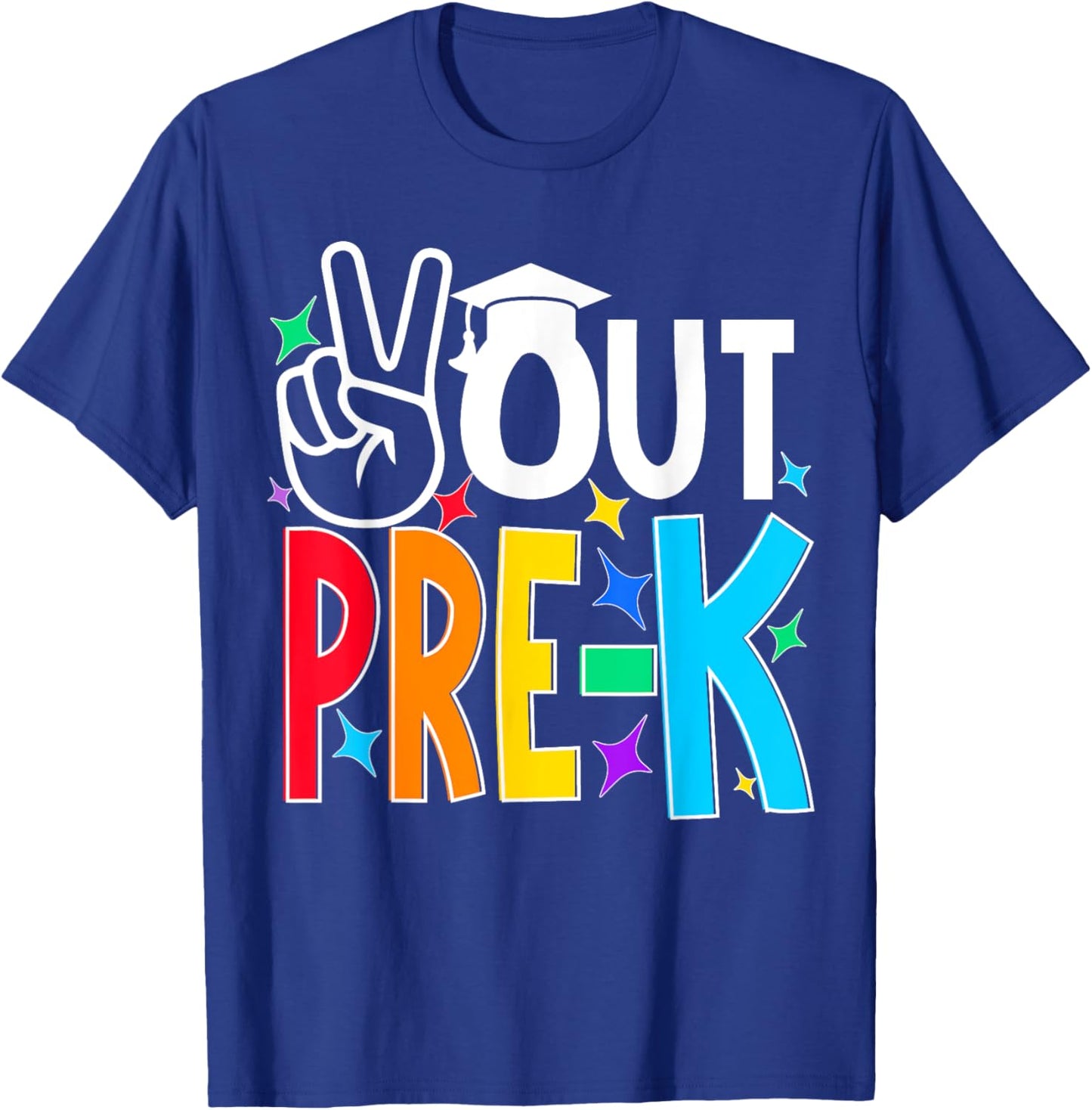 Peace Out Pre Kindergarten Last Day of Pre-k kids T-Shirt - T-Shirt | Royal