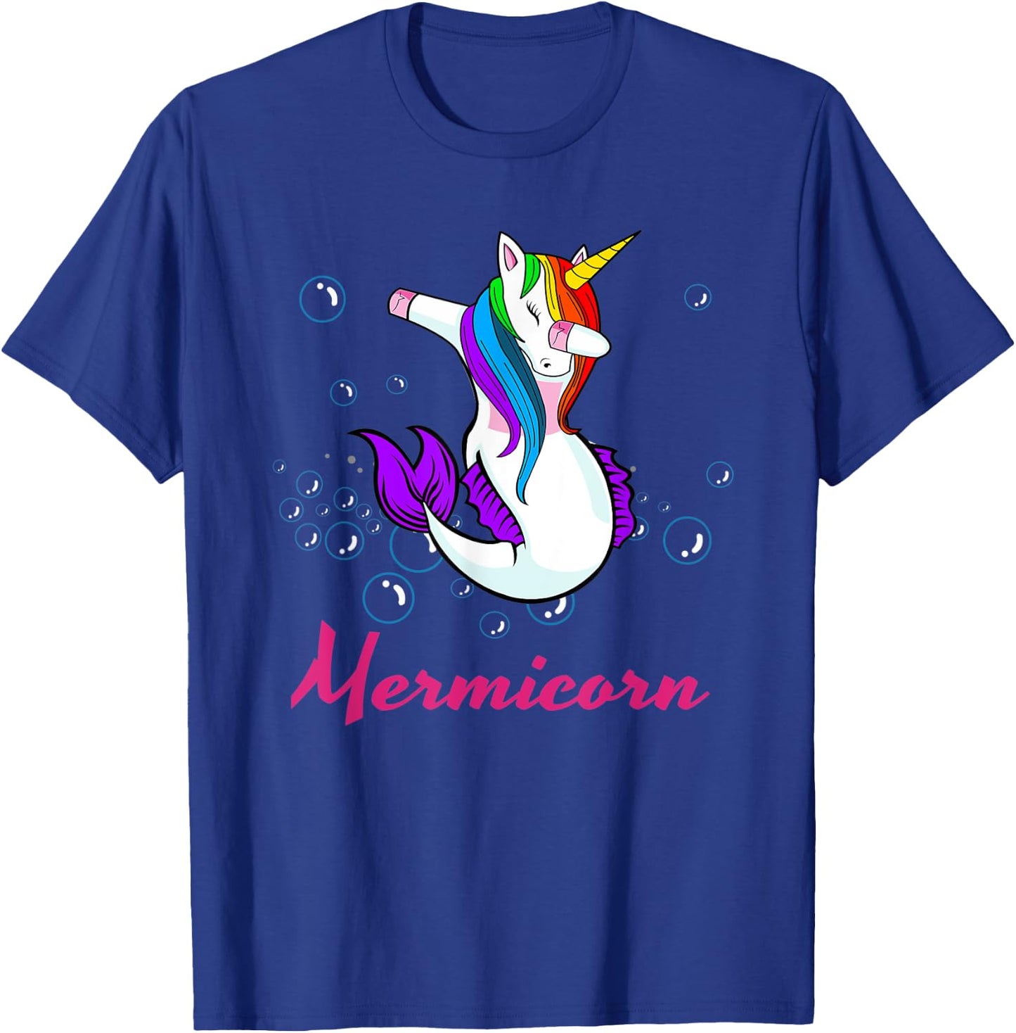 Mermicorn Unicorn Gift Girls Funny Unique Mermaid T-Shirt - T-Shirt | Royal