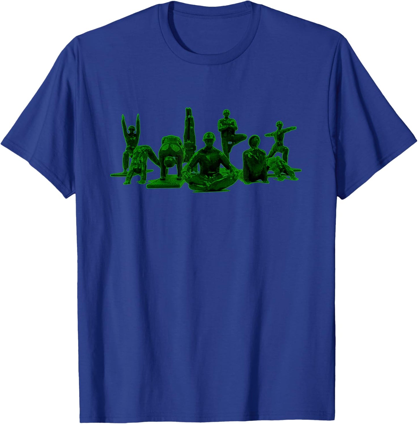 Military Yoga Shirt PTSD Awareness Police Army Armed Forces T-Shirt - T-Shirt | Royal