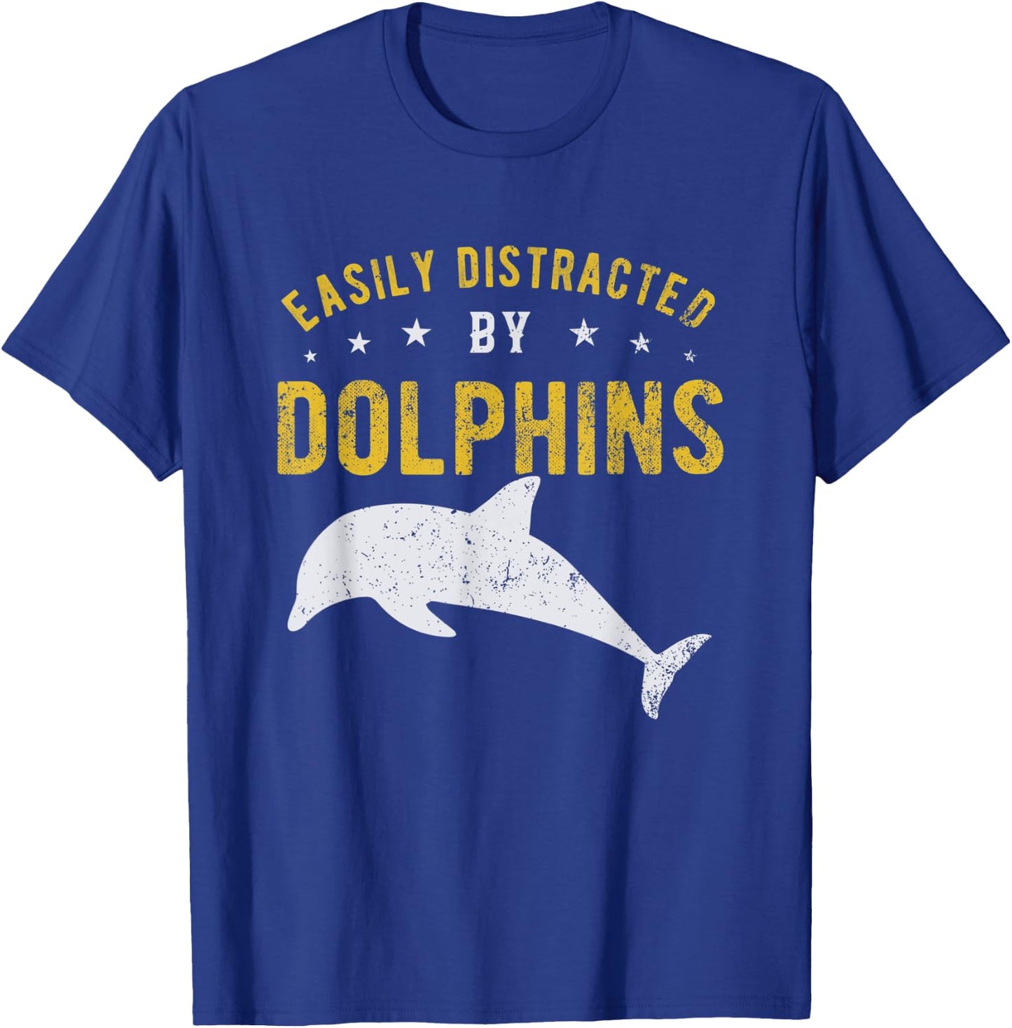 Easily distracted by Dolphins T-Shirt - T-Shirt | Royal