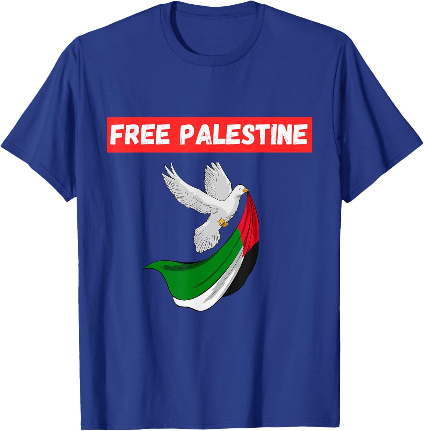 Free Palestine Save Gaza Support the Palestinians T-Shirt - T-Shirt | Royal