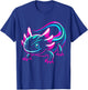 Neon Axolotl T-Shirt - T-Shirt | Royal