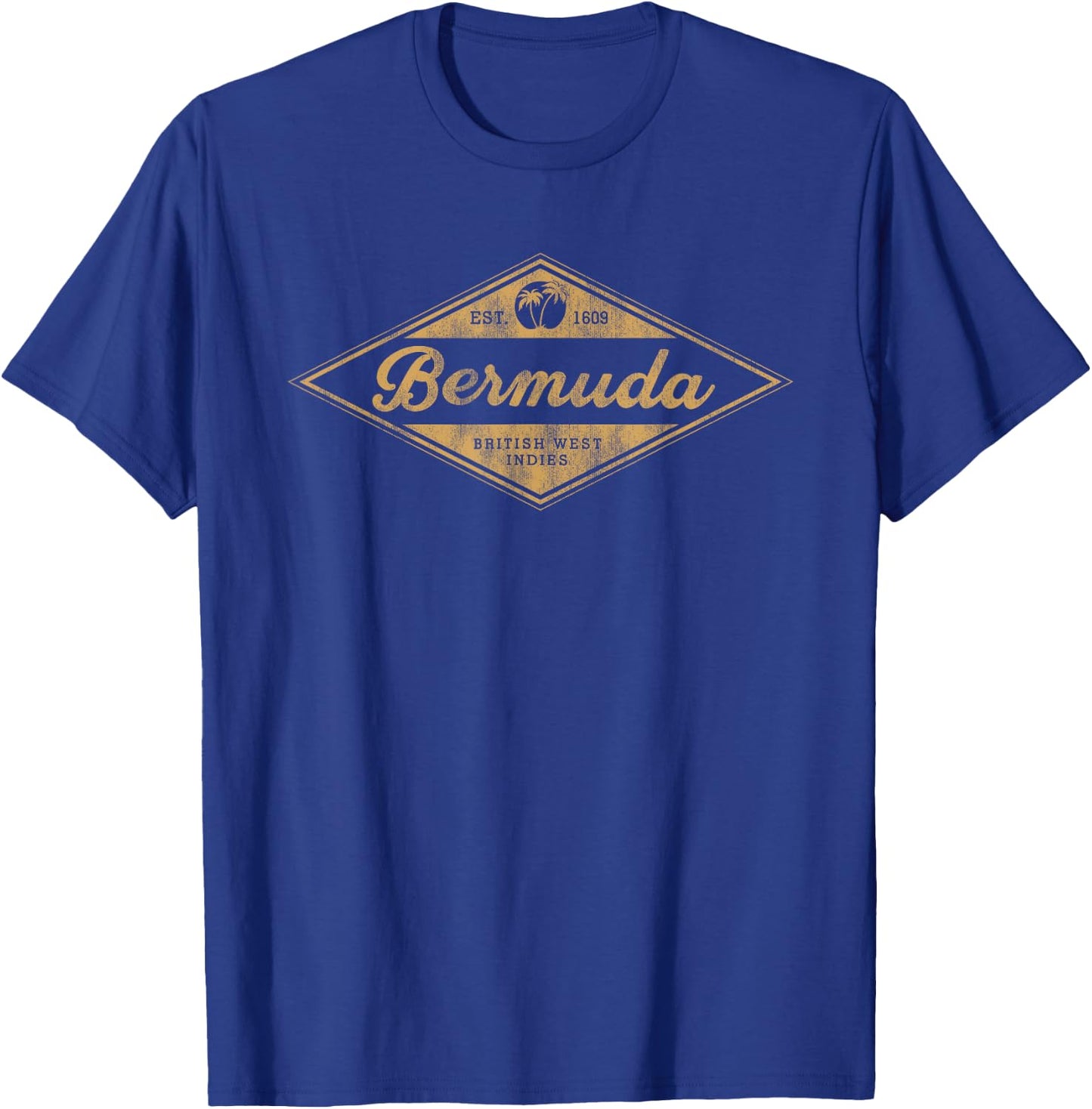 Retro Bermuda Souvenir Vintage Throwback Cruise T-Shirt - T-Shirt | Royal