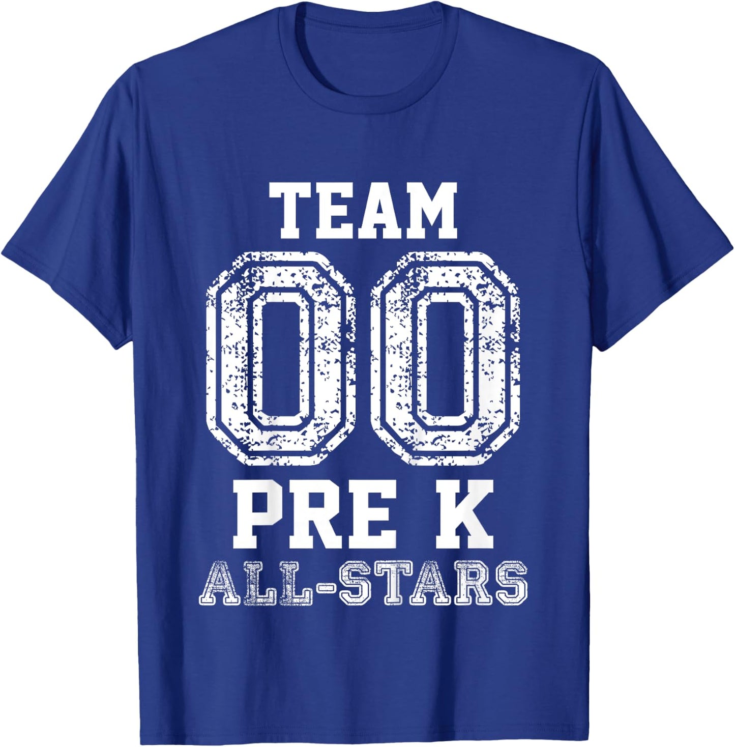 Preschool Team Pre-K All-Stars Sports Baseball Jersey T-Shirt - T-Shirt | Royal