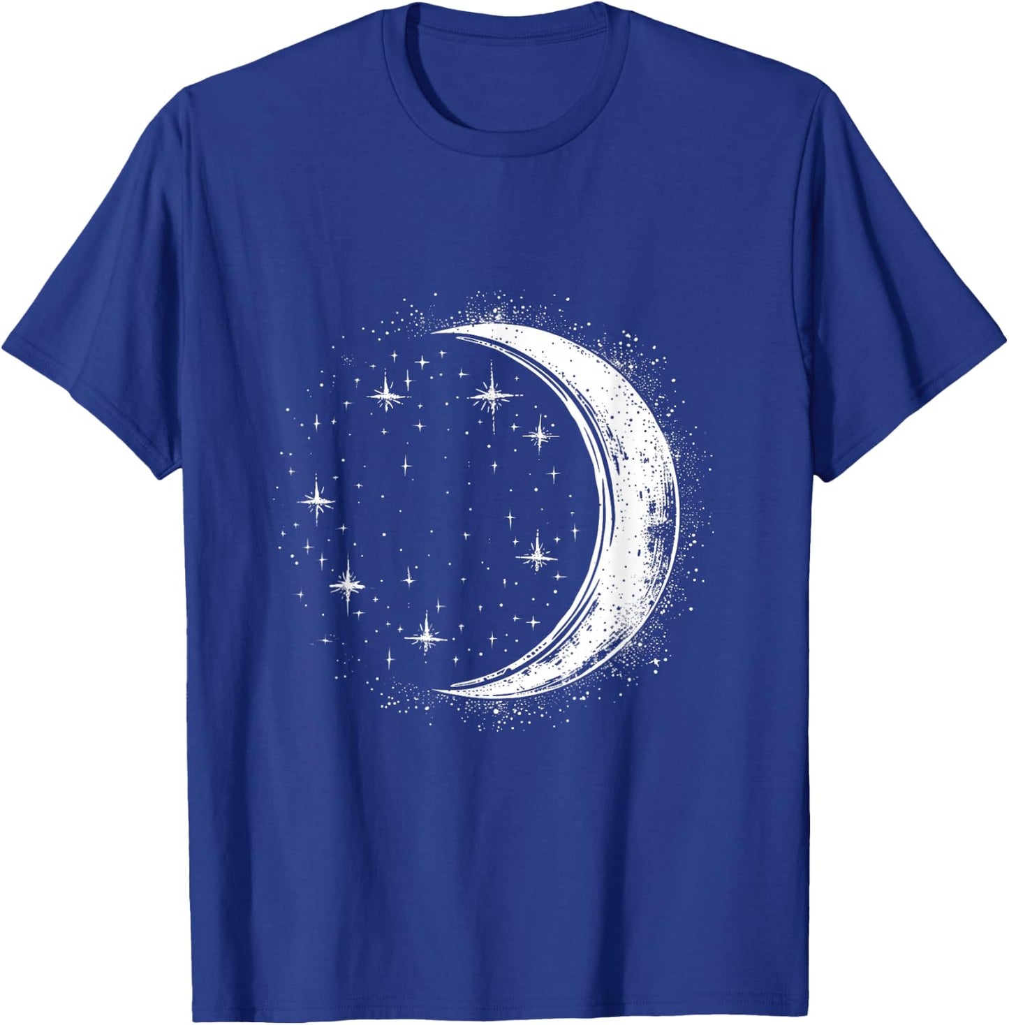 Starlight and Simple Crescent Moon T-Shirt - T-Shirt | Royal