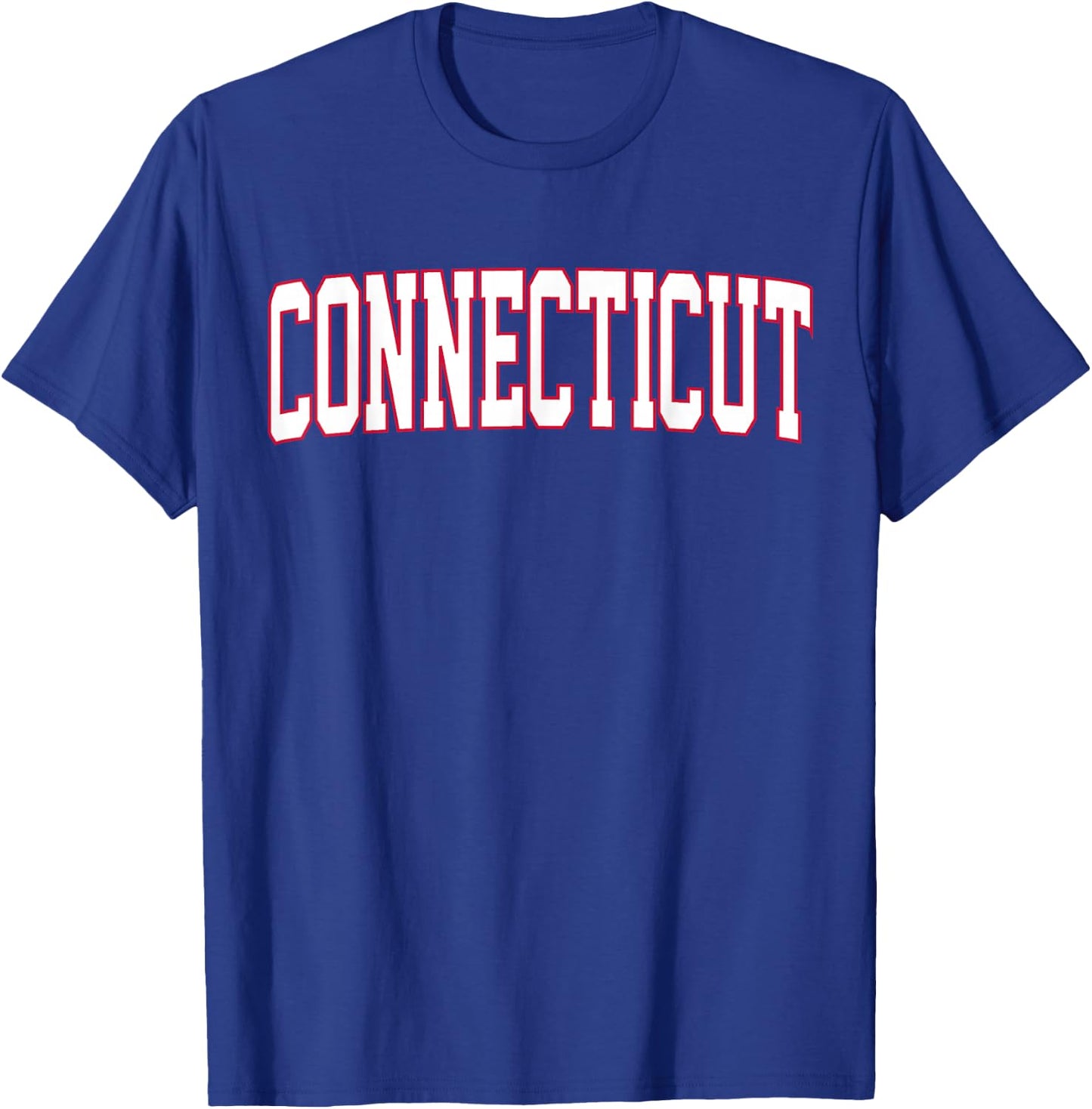Retro Connecticut Red Navy Vintage Connecticut Fun Throwback T-Shirt - T-Shirt | Royal