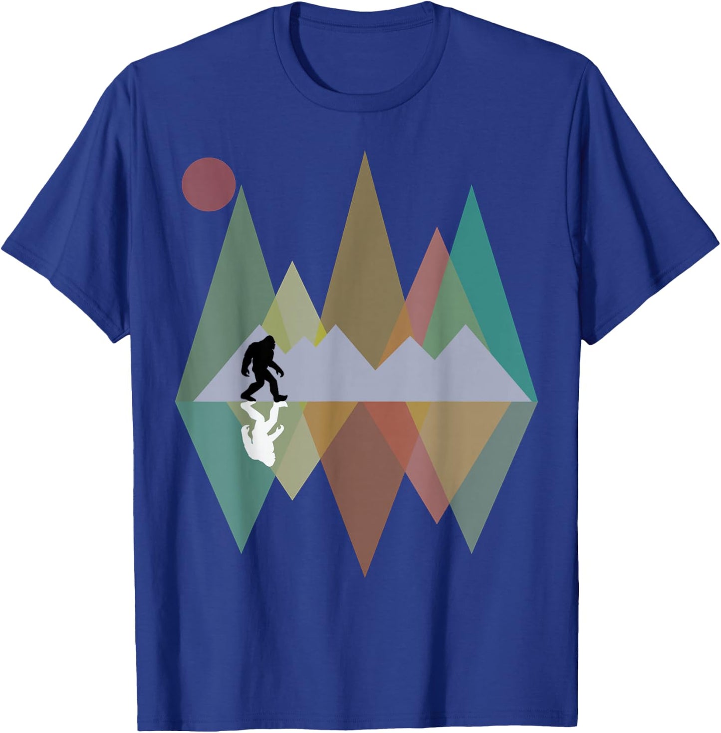 Bigfoot design retro mountain Bigfoot Sasquatch Yeti T-Shirt - T-Shirt | Royal