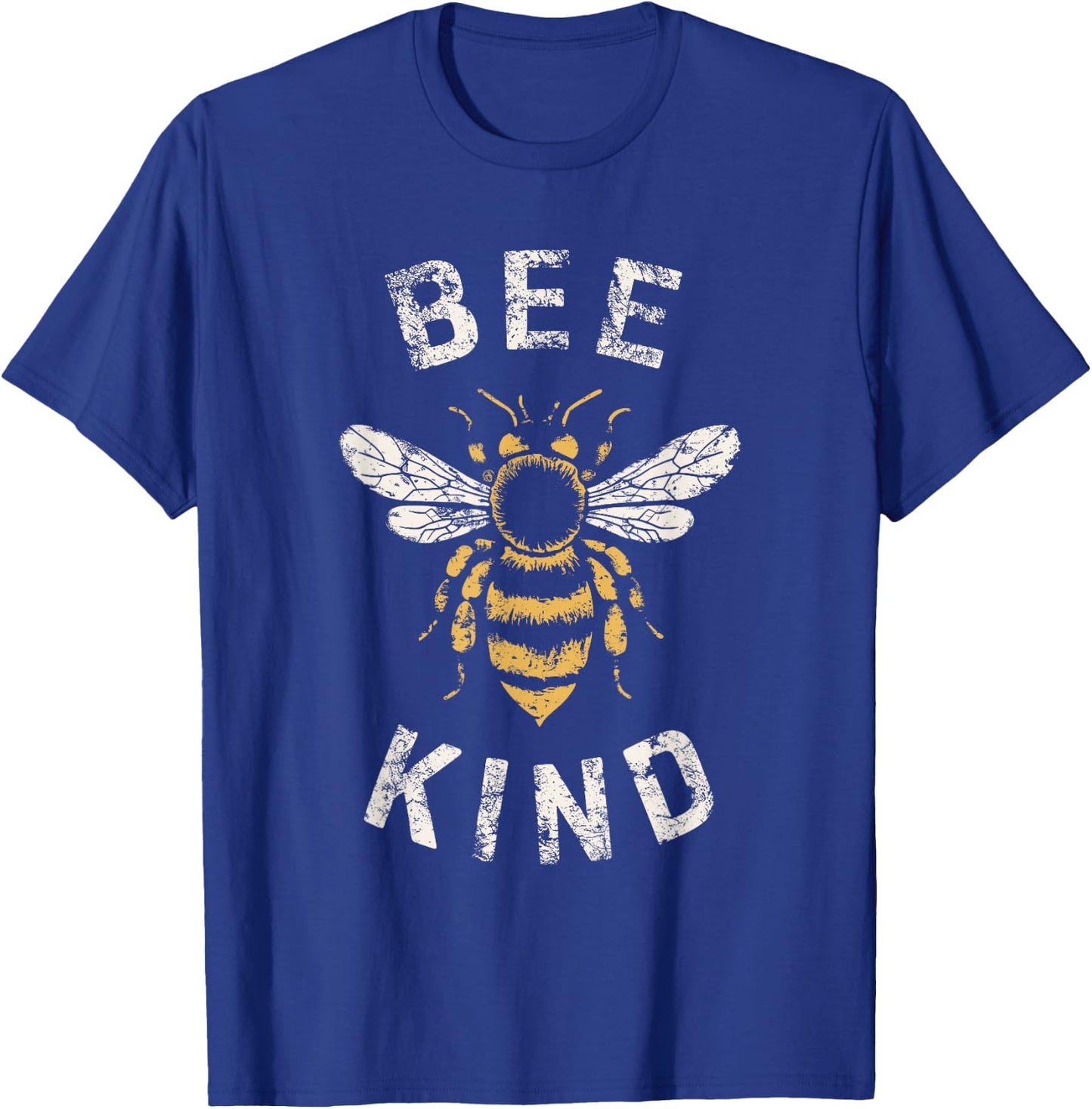 Be Kind Women Inspirational Kindness Cute Funny Bee Graphic T-Shirt - T-Shirt | Royal
