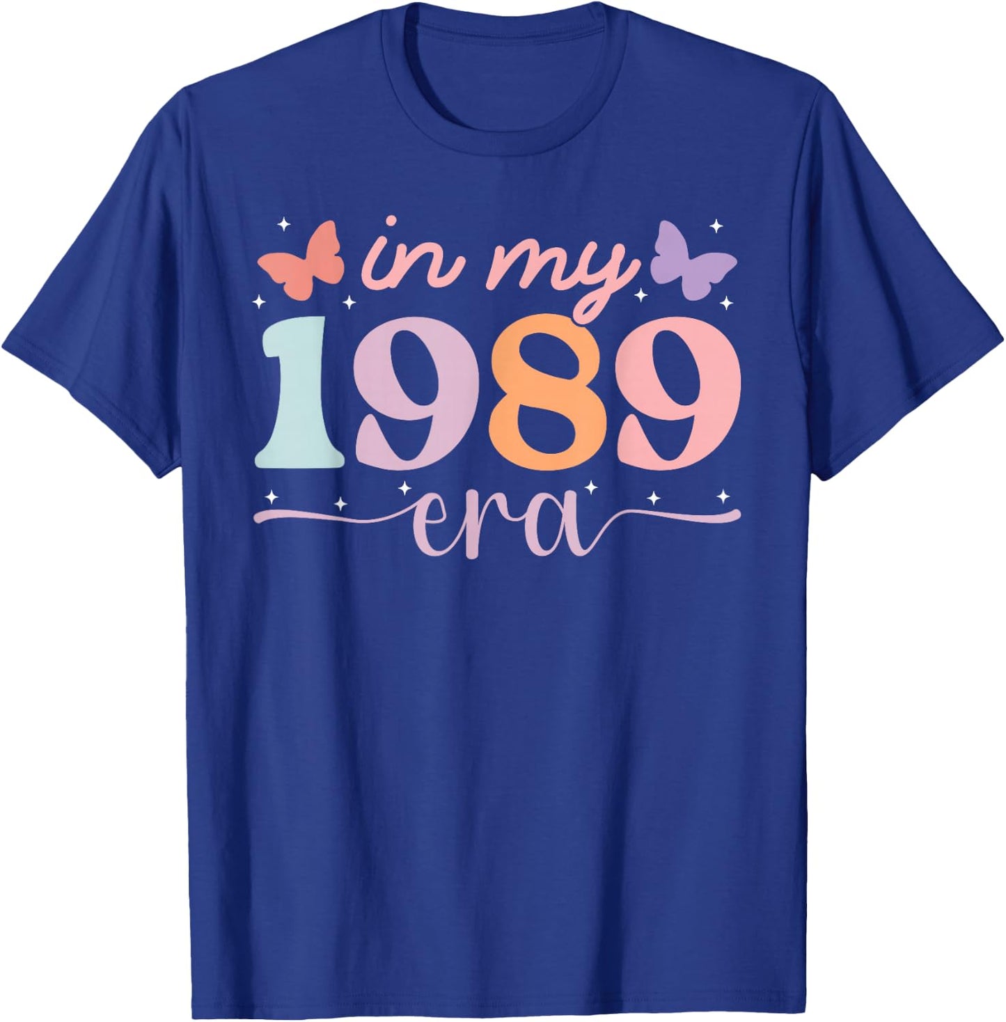 In My 89 Era For Kids Women School 1989 Class Graduation T-Shirt - T-Shirt | Royal