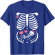 Maternity Skeleton Baby Love Hearts Cute Pregnancy T-Shirt - T-Shirt | Royal