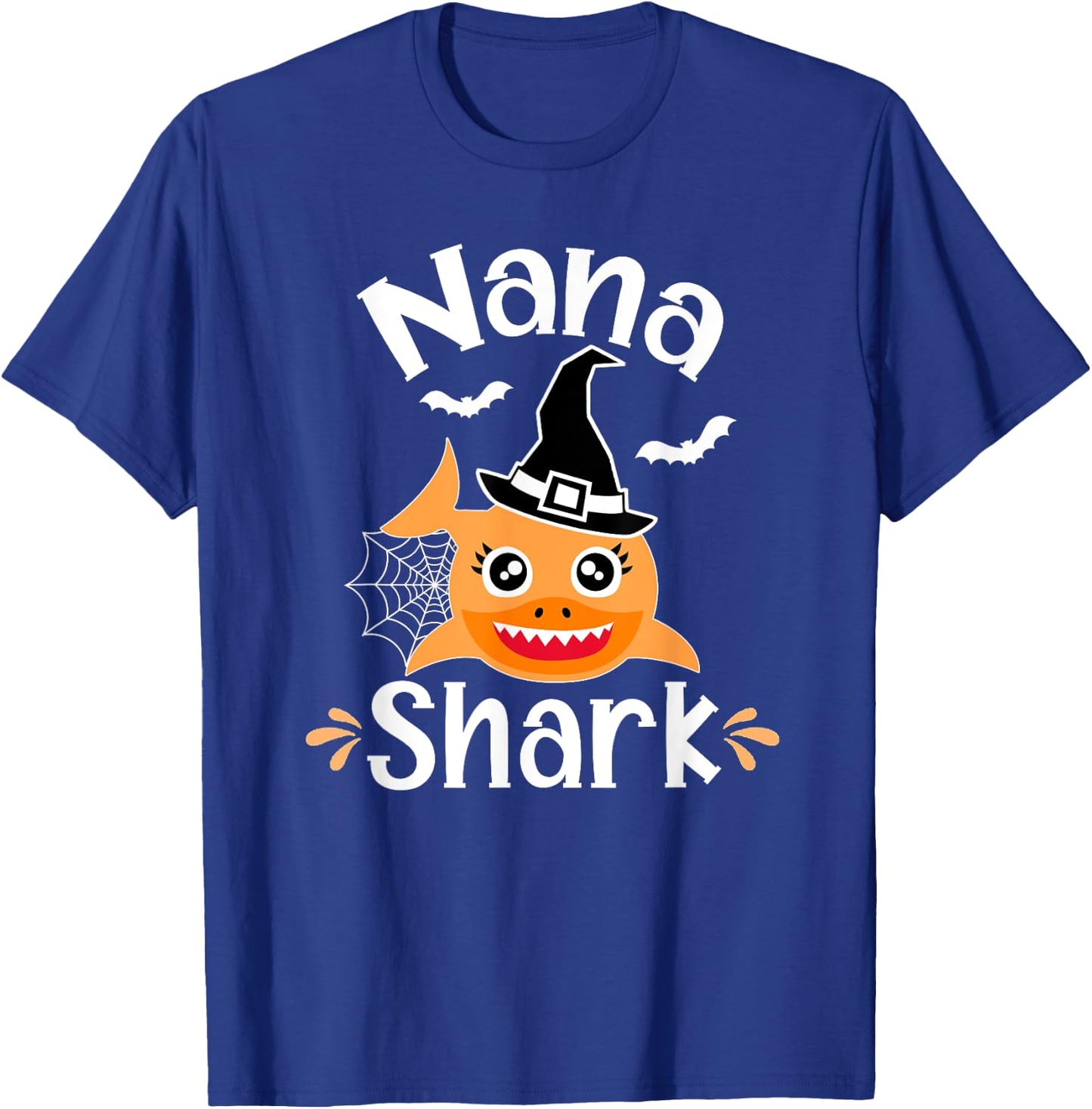Nana Shark Funny Halloween Nana Grandma T-Shirt - T-Shirt | Royal