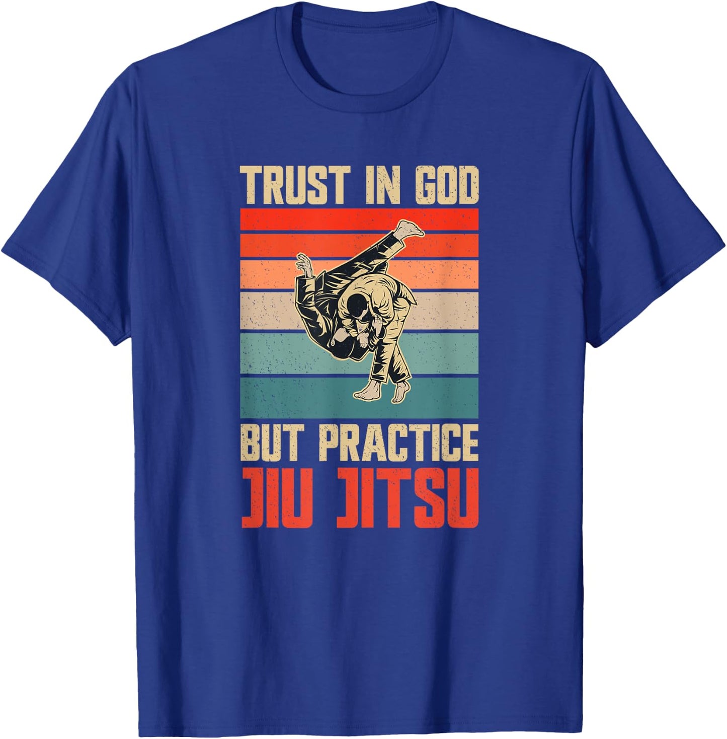 Christian Jiu Jitsu Men Boys T-Shirt - T-Shirt | Royal