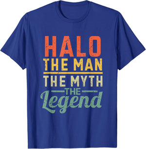 Halo The Man The Myth The Legend Name Halo T-Shirt - T-Shirt | Royal