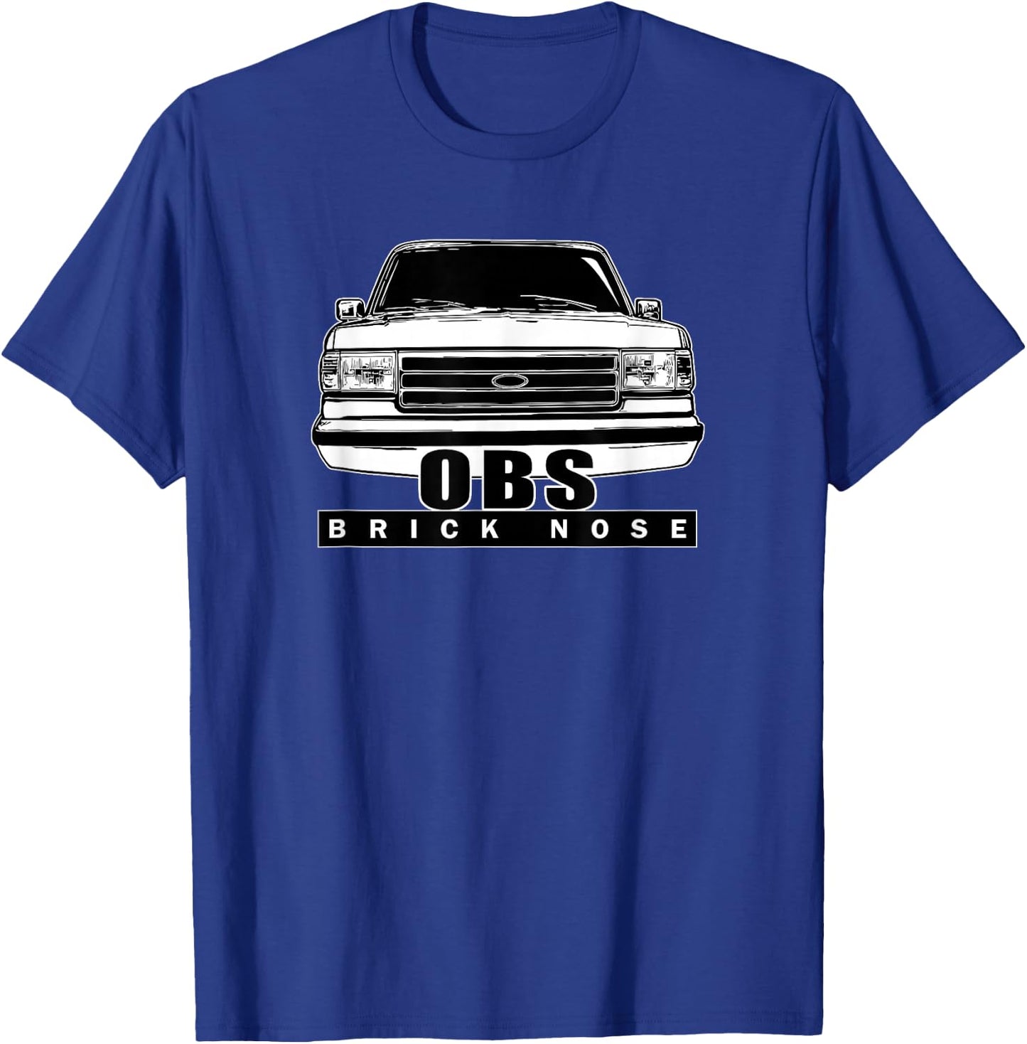 OBS Bricknose 80s 90s Pickup Truck Car Entusiast T-Shirt - T-Shirt | Royal