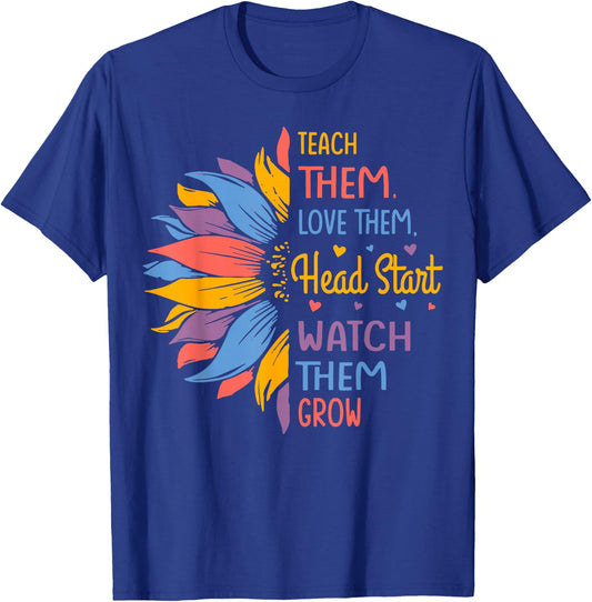 Head start Colorful Sunflower T-Shirt - T-Shirt | Royal