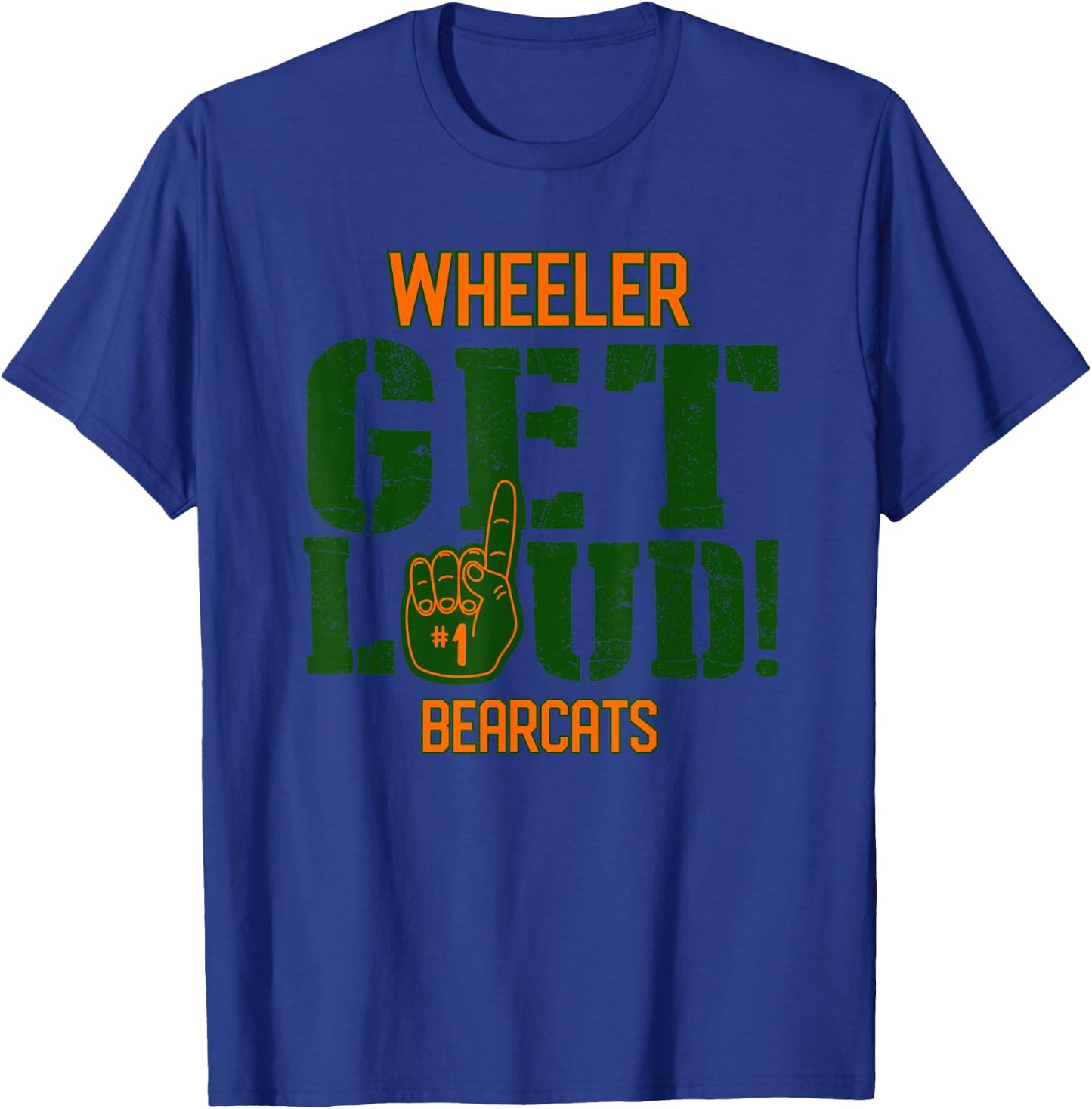 Wheeler High School GET LOUD Bearcats T-Shirt - T-Shirt | Royal