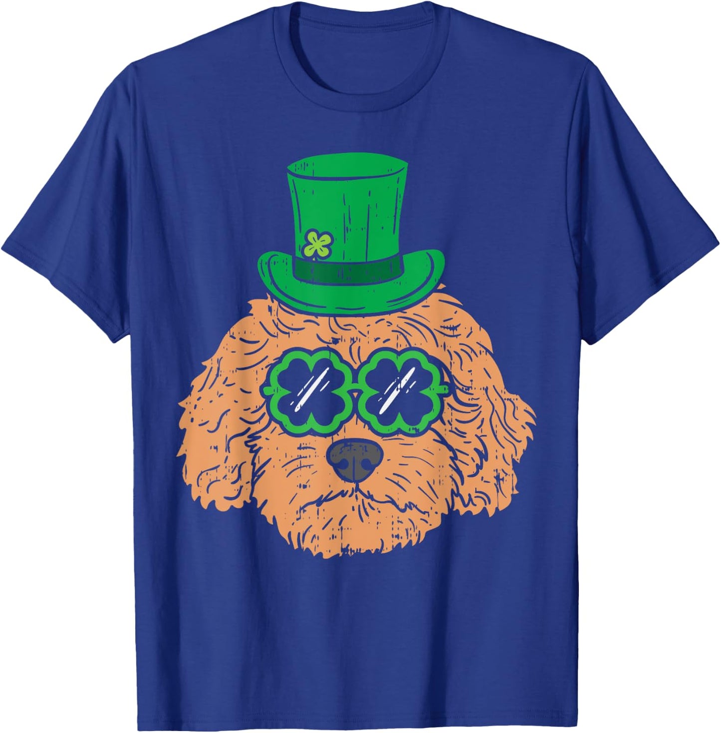 Irish Goldendoodle Doodle Dog Funny St Patricks Day Pet Gift Men Women Kids T-Shirt - T-Shirt | Royal