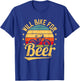 Will Bike for Beer Funny Bike Lovers Biking Vintage T-Shirt - T-Shirt | Royal