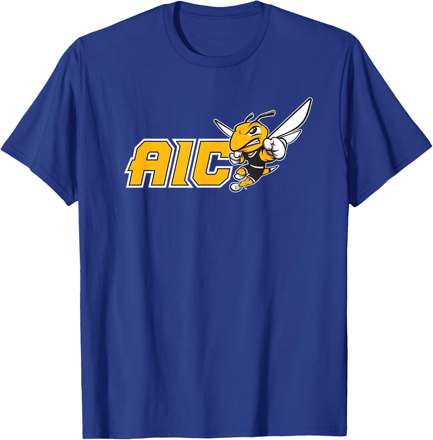 American International College AIC Yellow Jackets T-Shirt - T-Shirt | Royal