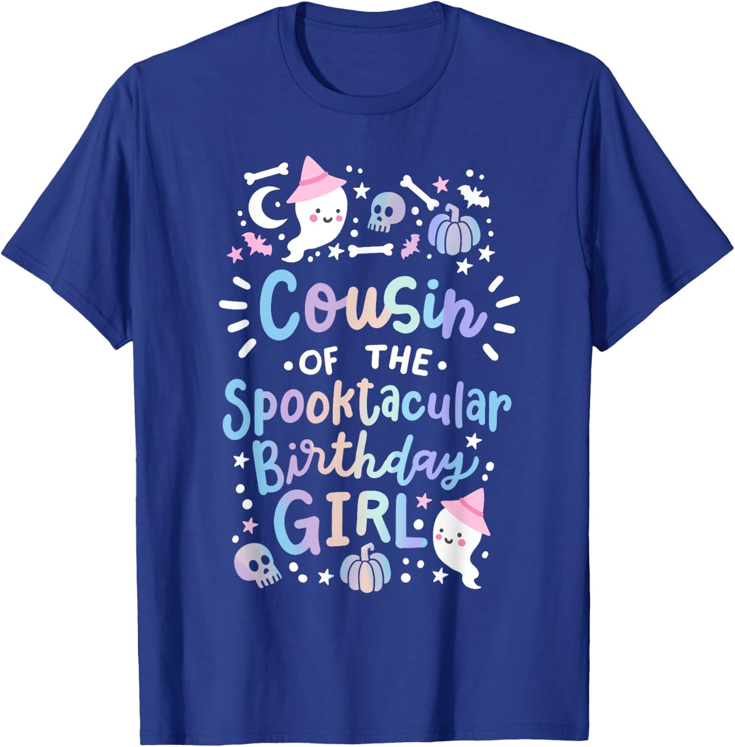 Cousin of the Spooktacular Birthday Girl Halloween Family T-Shirt - T-Shirt | Royal
