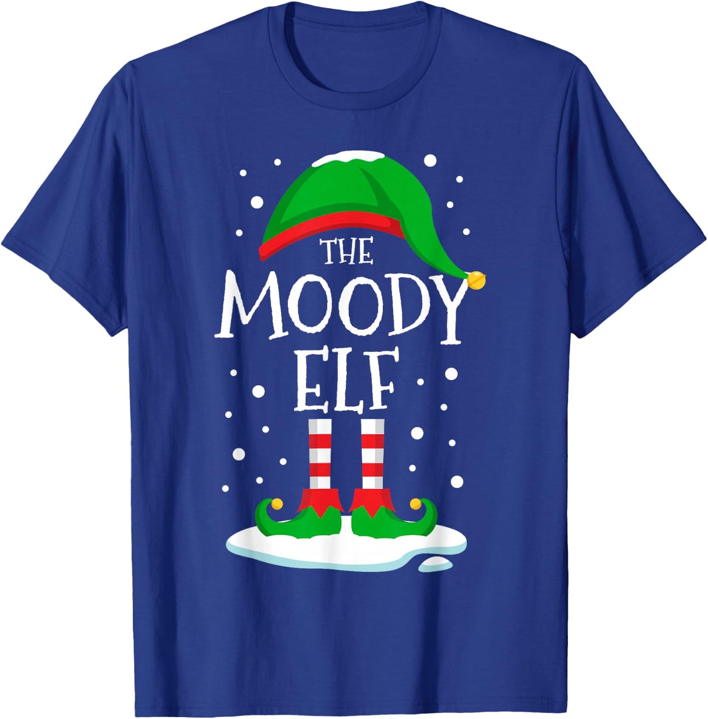 The Moody Elf Christmas Family Matching Xmas Group Funny T-Shirt - T-Shirt | Royal