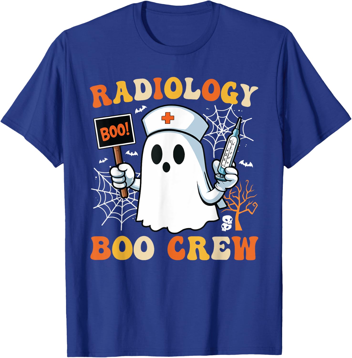 Radiology Boo Crew Funny Spooky Nurse Halloween Costume T-Shirt - T-Shirt | Royal