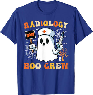 Radiology Boo Crew Funny Spooky Nurse Halloween Costume T-Shirt - T-Shirt | Royal