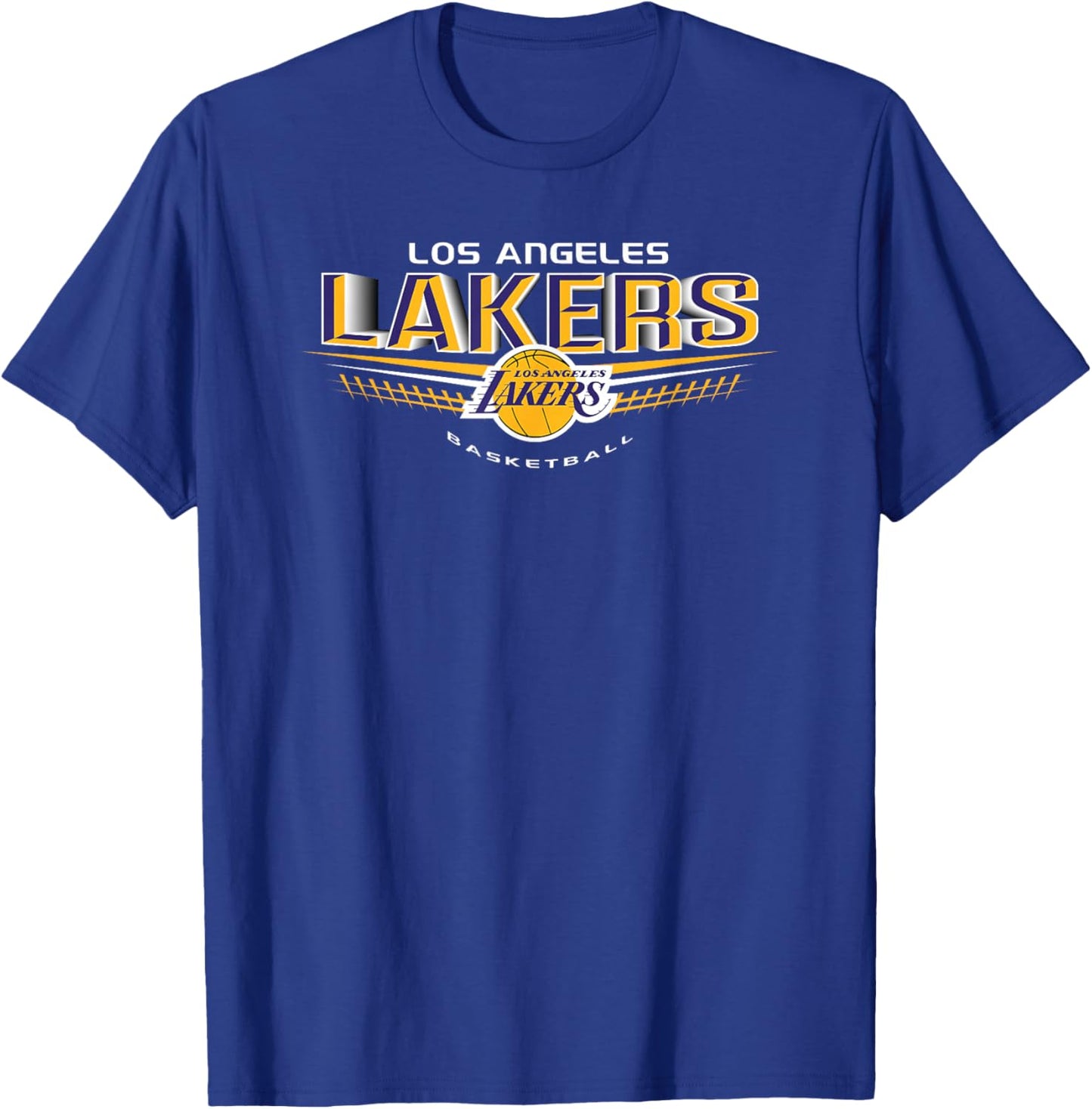 LOS ANGELES LAKERS NBA Los Angeles Lakers El Dorado Black Small Straight T-Shirt - T-Shirt | Royal