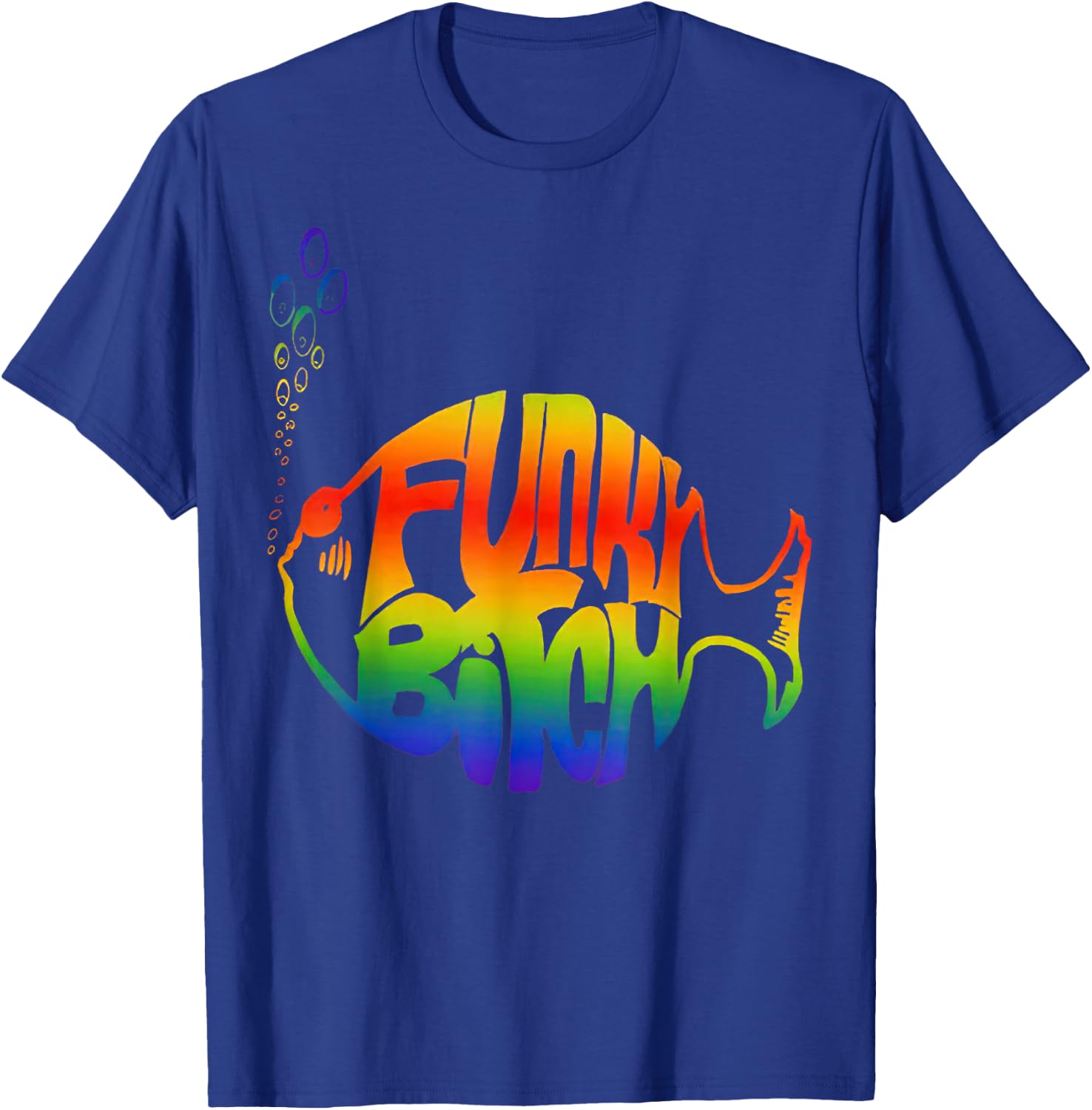 Funky Bitch Phish T-Shirt - T-Shirt | Royal